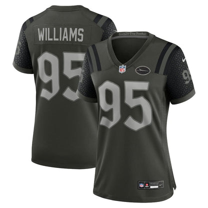 Quinnen Williams 95 New York Jets Women's 2025 Rivalries Collection Game Jersey - Gotham Green