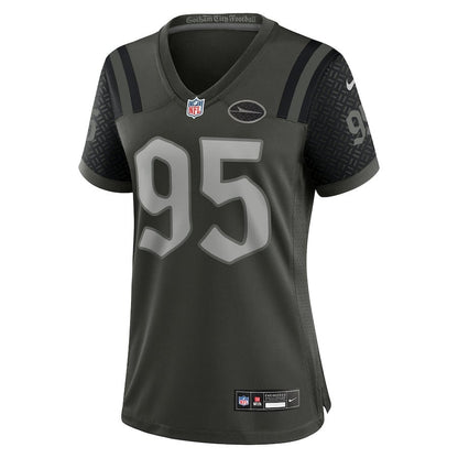 Quinnen Williams 95 New York Jets Women's 2025 Rivalries Collection Game Jersey - Gotham Green