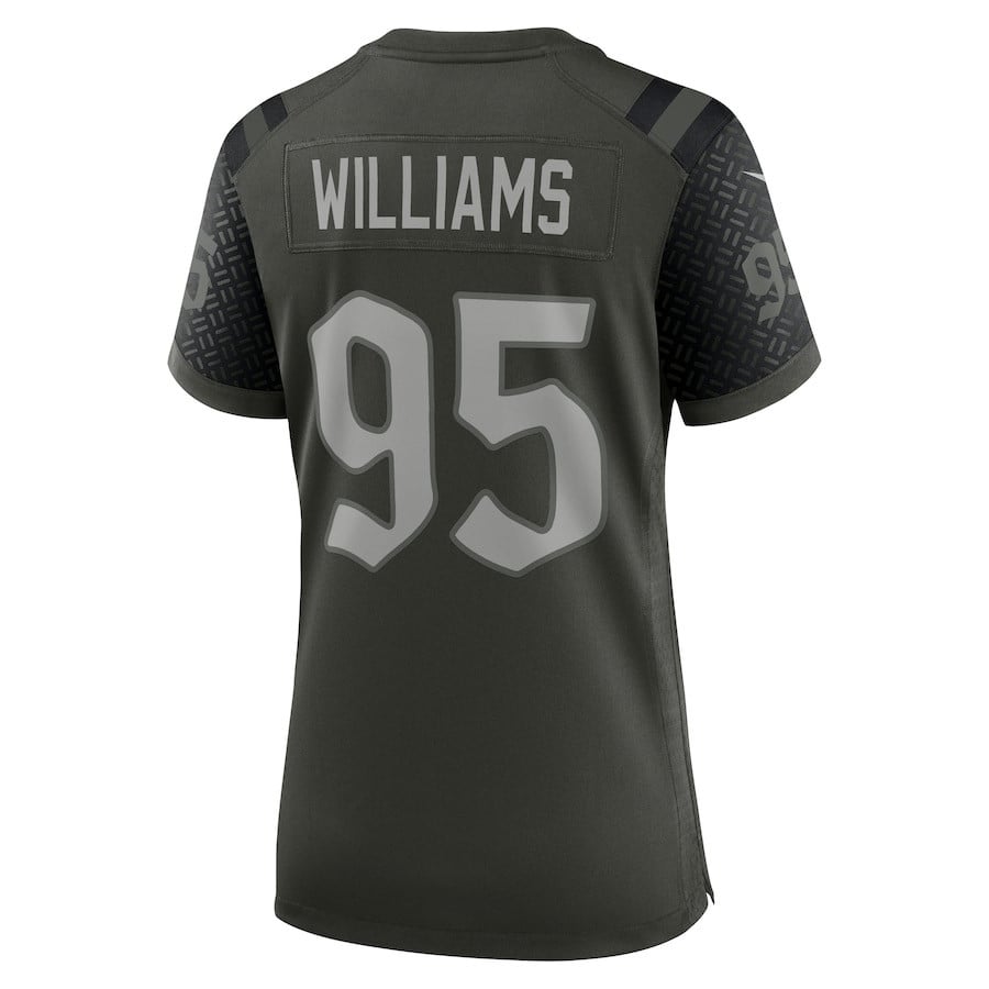 Quinnen Williams 95 New York Jets Women's 2025 Rivalries Collection Game Jersey - Gotham Green