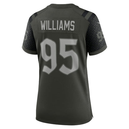 Quinnen Williams 95 New York Jets Women's 2025 Rivalries Collection Game Jersey - Gotham Green
