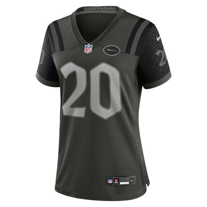 Breece Hall 20 New York Jets Women's 2025 Rivalries Collection Game Jersey - Gotham Green