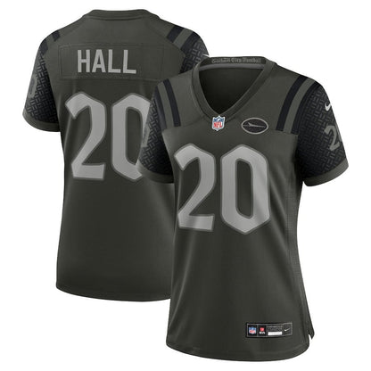 Breece Hall 20 New York Jets Women's 2025 Rivalries Collection Game Jersey - Gotham Green