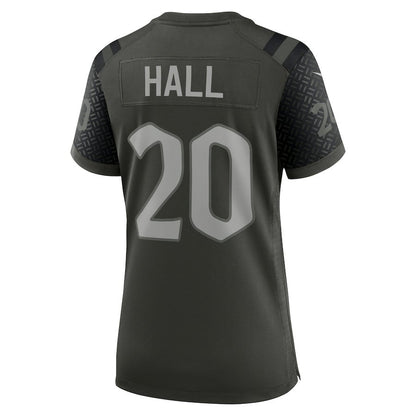 Breece Hall 20 New York Jets Women's 2025 Rivalries Collection Game Jersey - Gotham Green