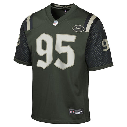 Quinnen Williams 95 New York Jets YOUTH 2025 Rivalries Collection Game Jersey - Gotham Green