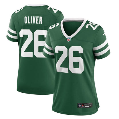 Isaiah Oliver 26 New York Jets Women's Team Game Jersey - Legacy Green