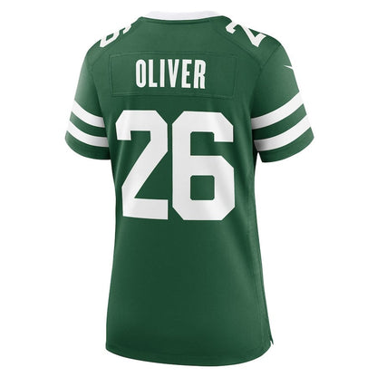 Isaiah Oliver 26 New York Jets Women's Team Game Jersey - Legacy Green