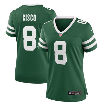Andre Cisco 8 New York Jets Women's Team Game Jersey - Legacy Green