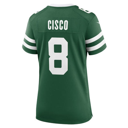 Andre Cisco 8 New York Jets Women's Team Game Jersey - Legacy Green
