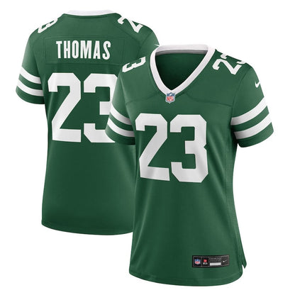 Azareye'h Thomas 23 New York Jets Women's Team Game Jersey - Legacy Green
