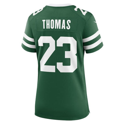 Azareye'h Thomas 23 New York Jets Women's Team Game Jersey - Legacy Green