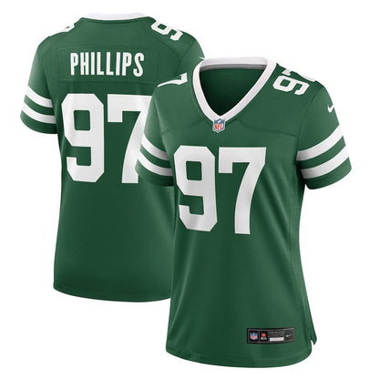 Harrison Phillips 97 New York Jets Women's Team Game Jersey - Legacy Green