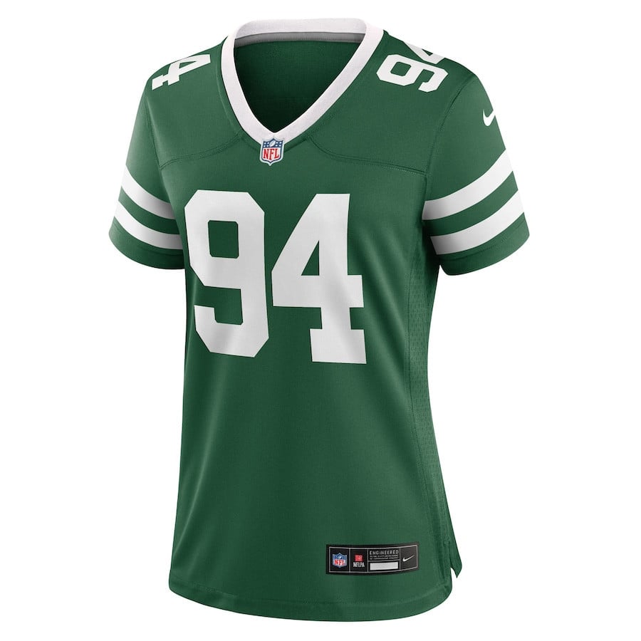 Tyler Baron 94 New York Jets Women's Team Game Jersey - Legacy Green