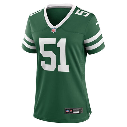 Francisco Mauigoa 51 New York Jets Women's Team Game Jersey - Legacy Green