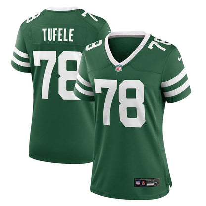 Jay Tufele 78 New York Jets Women's Team Game Jersey - Legacy Green