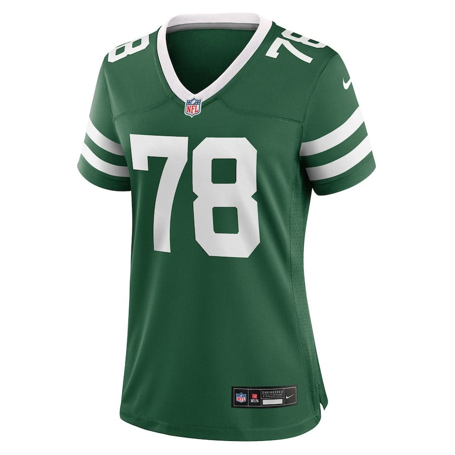 Jay Tufele 78 New York Jets Women's Team Game Jersey - Legacy Green