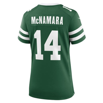 Austin McNamara 14 New York Jets Women's Team Game Jersey - Legacy Green