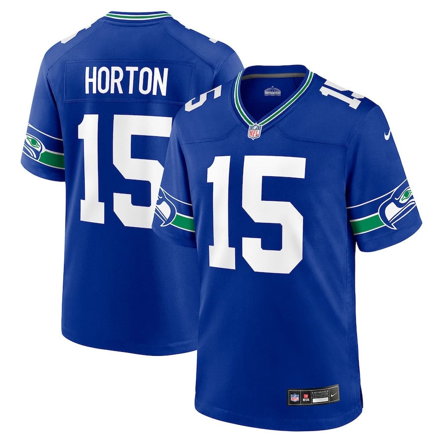 Tory Horton 15 Seattle Seahawks Alternate 2 Game Men Jersey - Royal