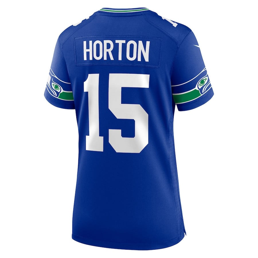 Tory Horton 15 Seattle Seahawks Women's Alternate 2 Game Jersey - Royal