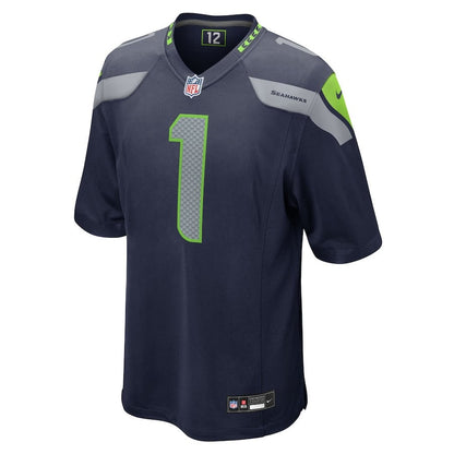 Derion Kendrick 1 Seattle Seahawks Team Game Men Jersey - College Navy