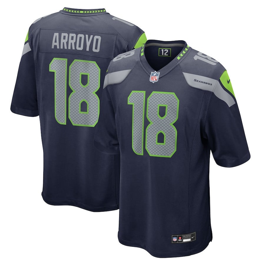 Elijah Arroyo 18 Seattle Seahawks Team Game Men Jersey - College Navy