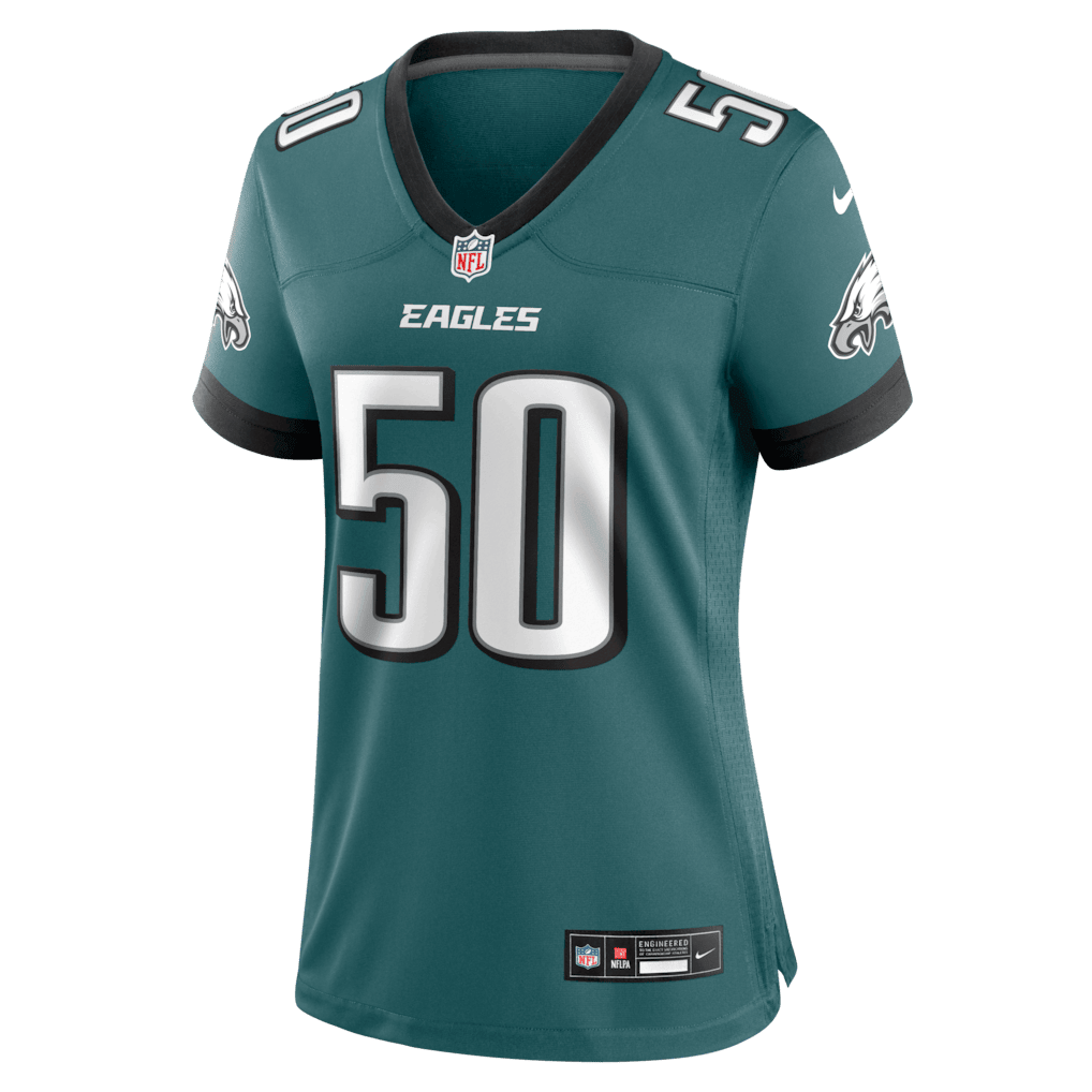 Lance Dixon 50 Philadelphia Eagles Women's Team Game Jersey - Midnight Green