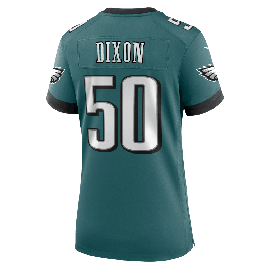 Lance Dixon 50 Philadelphia Eagles Women's Team Game Jersey - Midnight Green