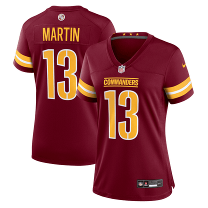Tay Martin 13 Washington Commanders Women's Team Game Jersey - Burgundy