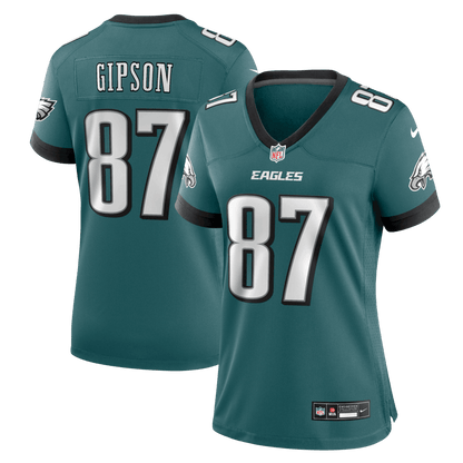 Xavier Gipson 87 Philadelphia Eagles Women's Team Game Jersey - Midnight Green