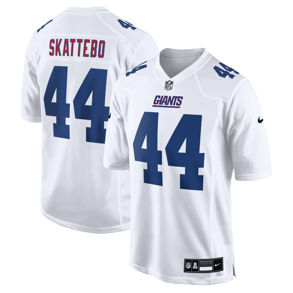 Cam Skattebo 44 New York Giants Fashion Game Men Jersey - Tundra White