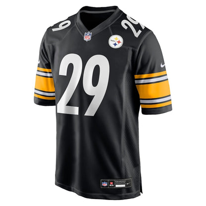 Kyle Dugger 29 Pittsburgh Steelers Team Game Men Jersey - Black