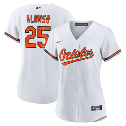 Pete Alonso 25 Baltimore Orioles Women's Home Jersey - White