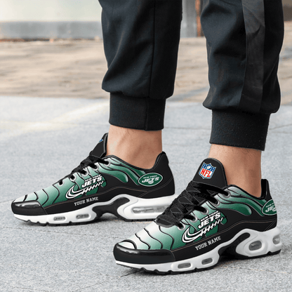 New York Jets Ombre Limited Edition Custom Name Air Max Shoes Sneakers For Men And Women