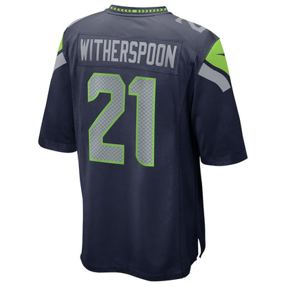 Devon Witherspoon 21Seattle Seahawks College Navy 50th Season Game Jersey