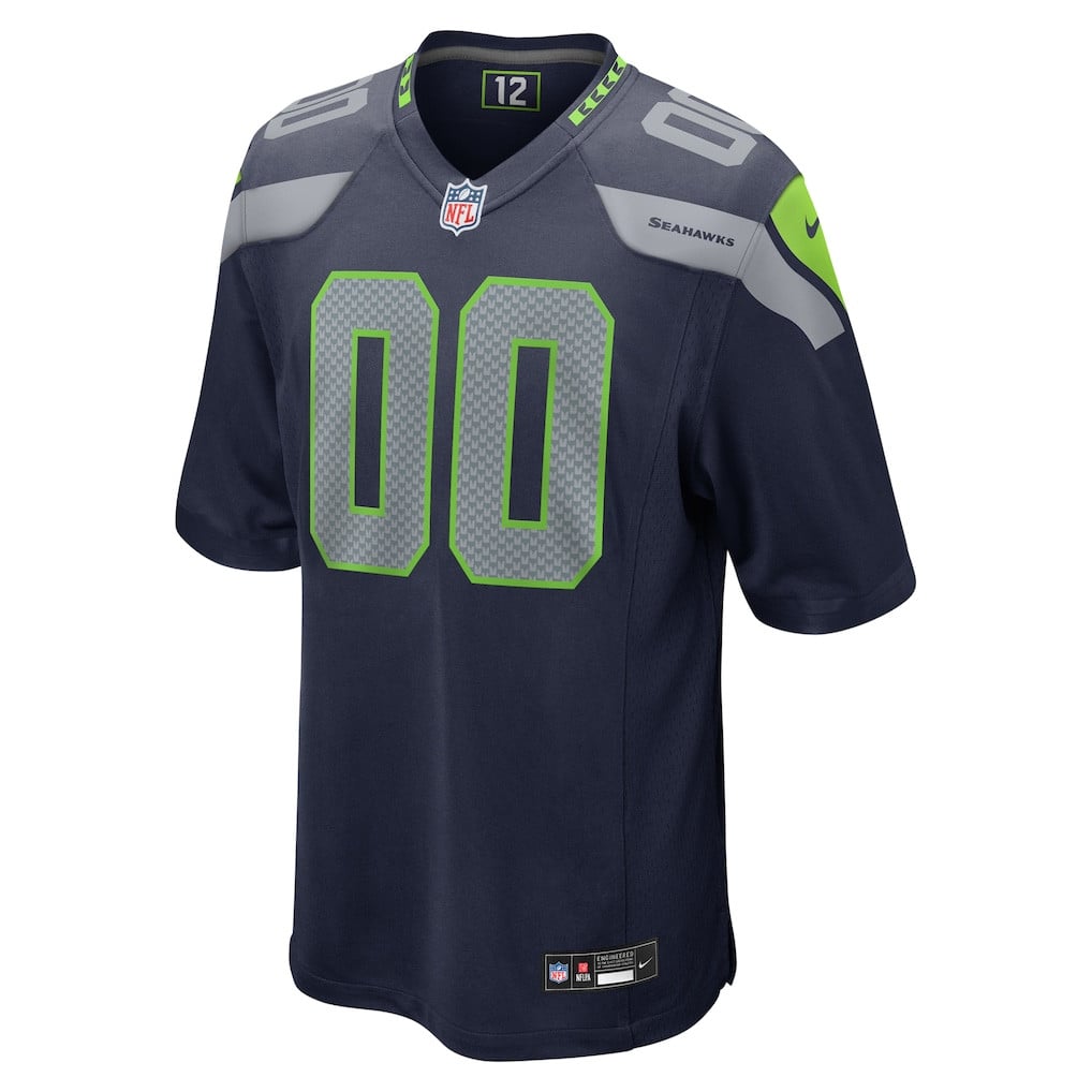 Seattle Seahawks 2026 Super Bowl LX Custom Game Jersey - College Navy