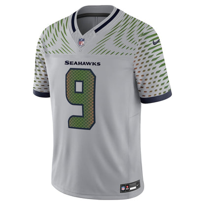 Kenneth Walker III 9 Seattle Seahawks 2026 Super Bowl LX - Wolf Gray Rivalries Collection Limited Jersey
