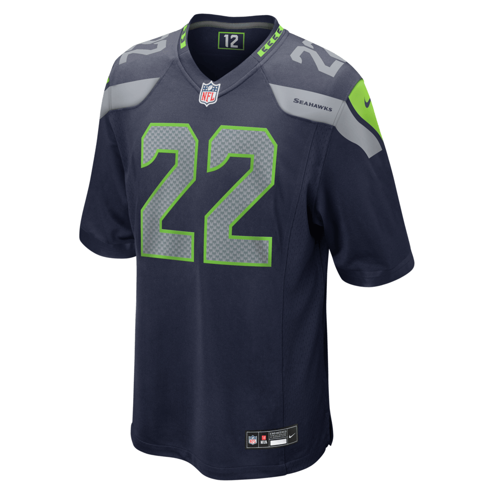 Rashid Shaheed 22 Seattle Seahawks 2026 Super Bowl LX Game Jersey - College Navy