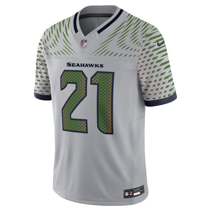 Devon Witherspoon 21 Seattle Seahawks 2026 Super Bowl LX - Wolf Gray Rivalries Collection Limited Jersey