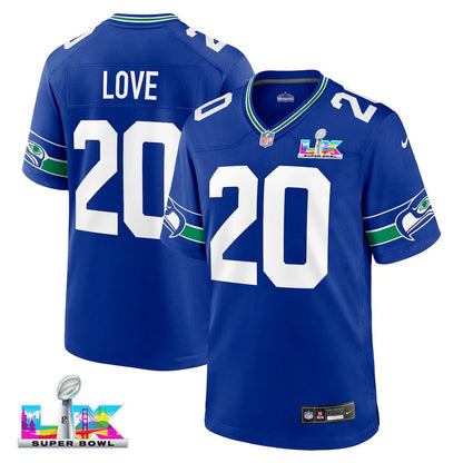 Julian Love 20 Seattle Seahawks 2026 Super Bowl LX Alternate Game Jersey - Royal