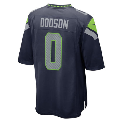 Tyrel Dodson 0 Seattle Seahawks 2026 Super Bowl LX Game Jersey - College Navy