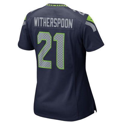 Devon Witherspoon 21 Seattle Seahawks 2026 Super Bowl LX - Women Navy Game Jersey