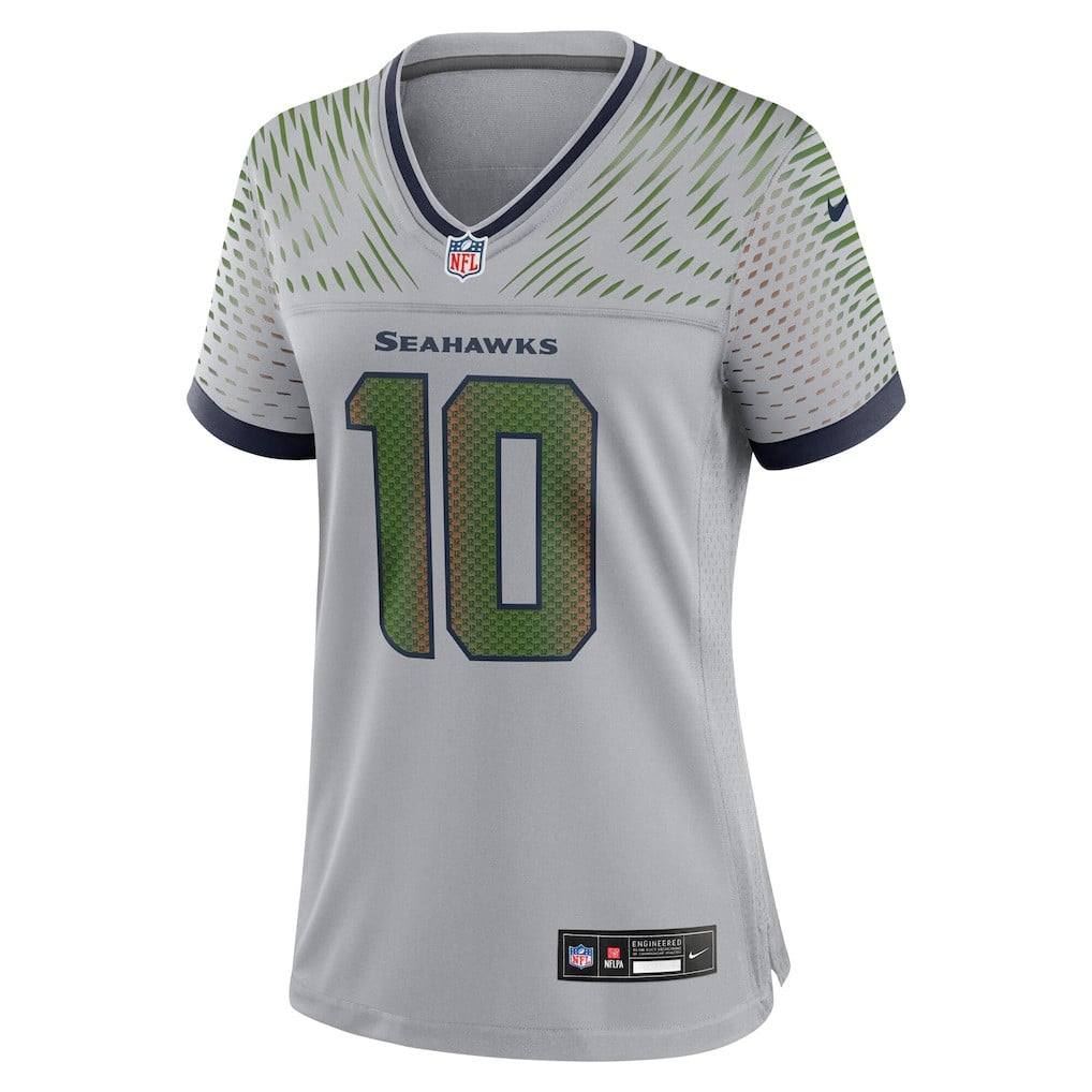 Cooper Kupp 10 Seattle Seahawks 2026 Super Bowl LX - Women Rivalries Game Jersey - Wolf Gray