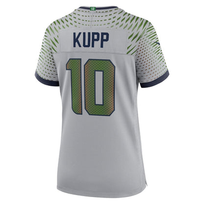 Cooper Kupp 10 Seattle Seahawks 2026 Super Bowl LX - Women Rivalries Game Jersey - Wolf Gray