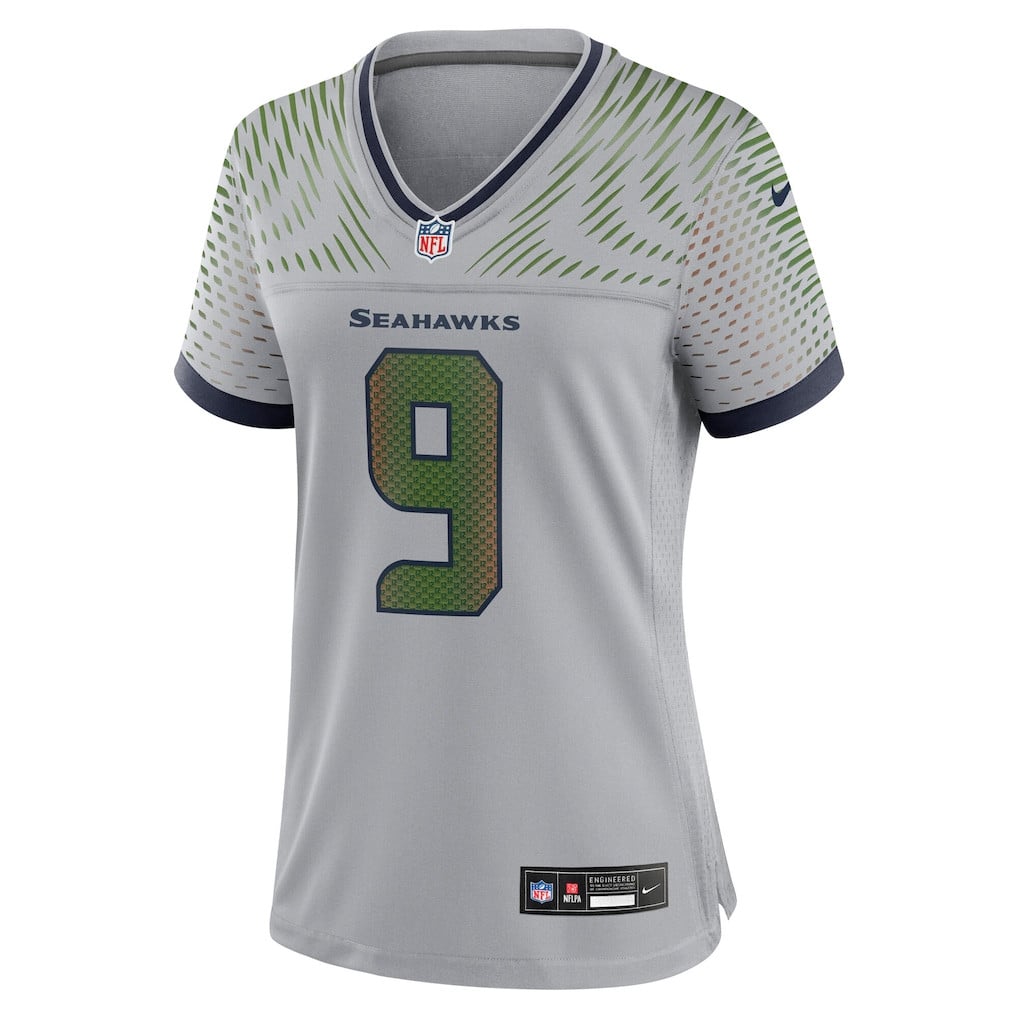 Kenneth Walker III 9 Seattle Seahawks 2026 Super Bowl LX - Women Rivalries Game Jersey - Wolf Gray