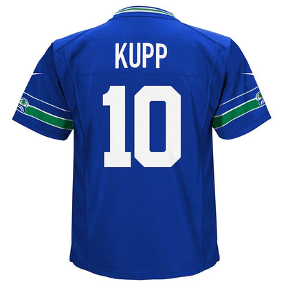 Cooper Kupp 10 Seattle Seahawks YOUTH 2026 Super Bowl LX - Royal Alternate Game Jersey