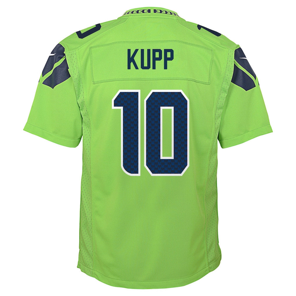 Seahawks Cooper 10 Seattle Seahawks YOUTH 2026 Super Bowl LX - Neon Green Game Jersey
