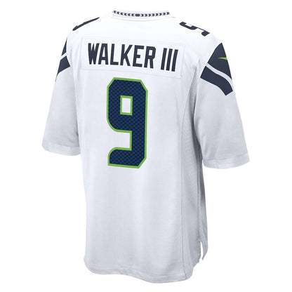 Kenneth Walker III 9 Seattle Seahawks 2026 Super Bowl LX - White Game Jersey