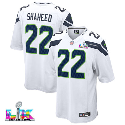 Rashid Shaheed 22 Seattle Seahawks 2026 Super Bowl LX - White Game Jersey