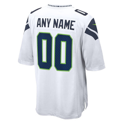 Seattle Seahawks 2026 Super Bowl LX Custom Name - White Game Jersey