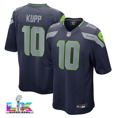 Cooper Kupp 10 Seattle Seahawks 2026 Super Bowl LX - College Navy Team Game Jersey
