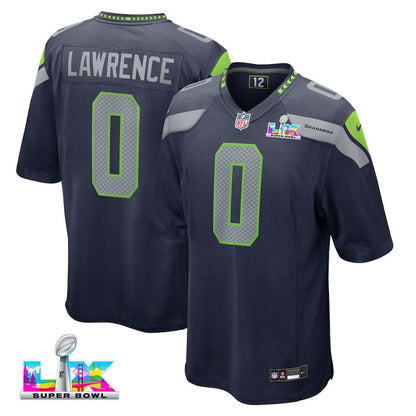 DeMarcus Lawrence 0 Seattle Seahawks 2026 Super Bowl LX - College Navy Team Game Jersey